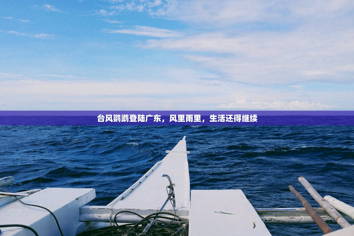 台风鹦鹉登陆广东，风里雨里，生活还得继续